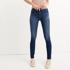 Madewell 10" High Rise Skinny Jeans  EUC